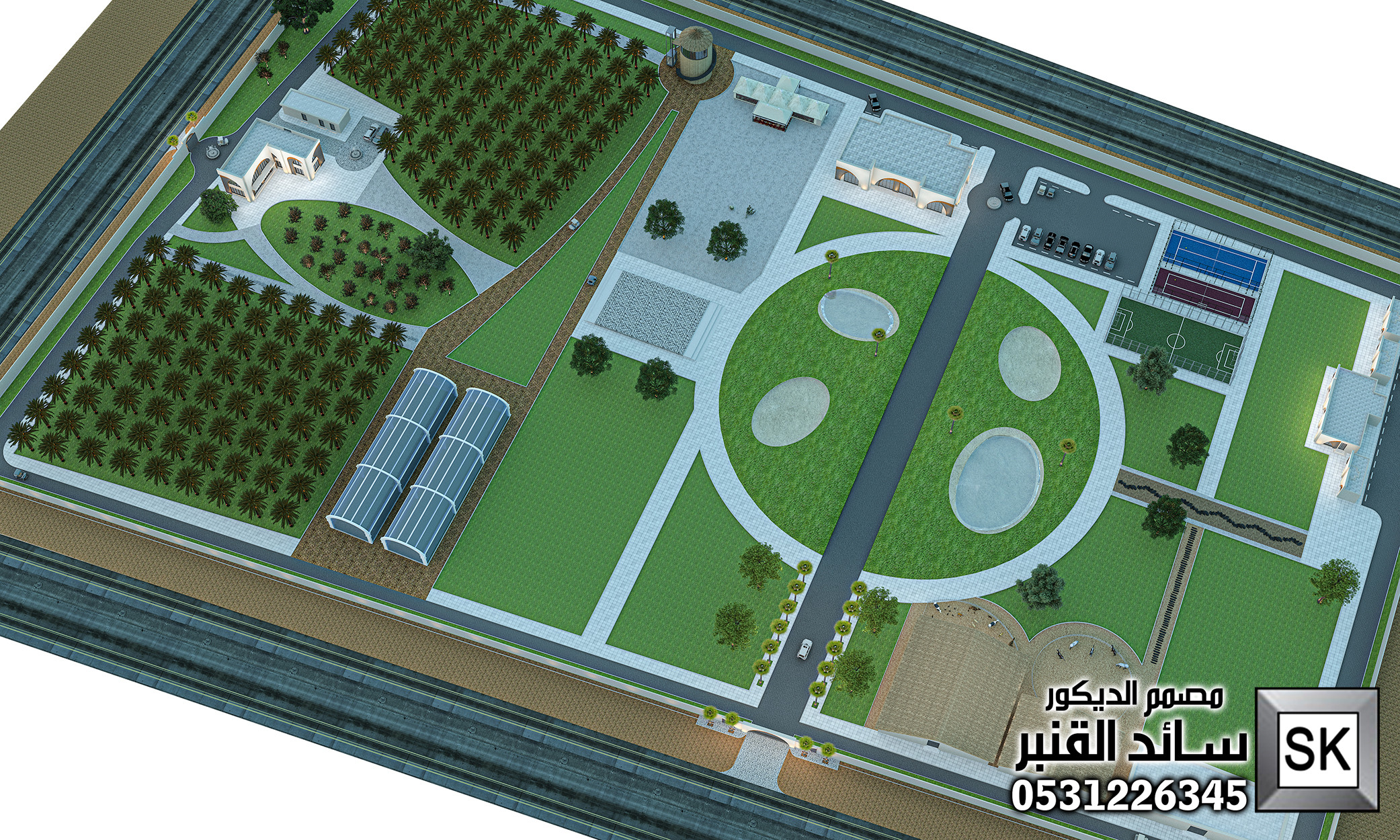 مصمم لاندسكيب مزارع محترف في الرياض