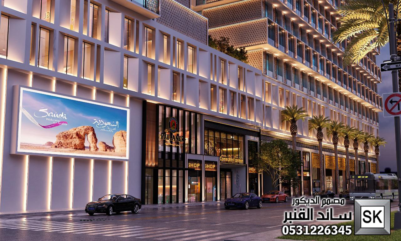 تصميم و تنفيذ مولات و مراكز تجارية و مجمع تجاري فاخر في الرياض