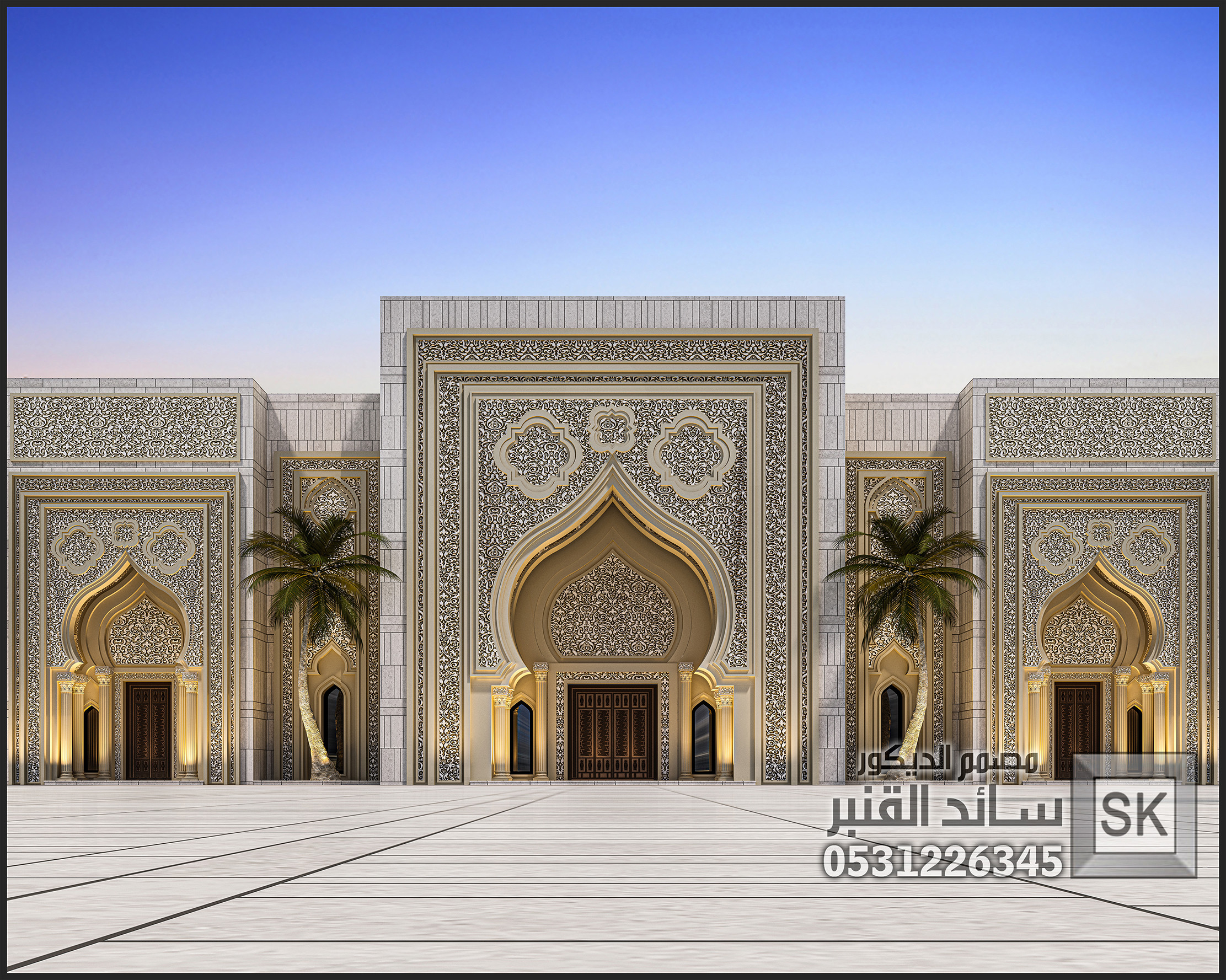 مصمم واجهات أندلسية فخمة في الرياض