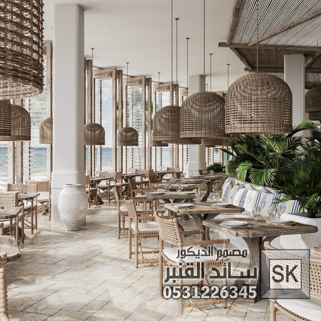 تصميم و تنفيذ كوفي شوب و مقاهي و مطاعم فخمة في جدة