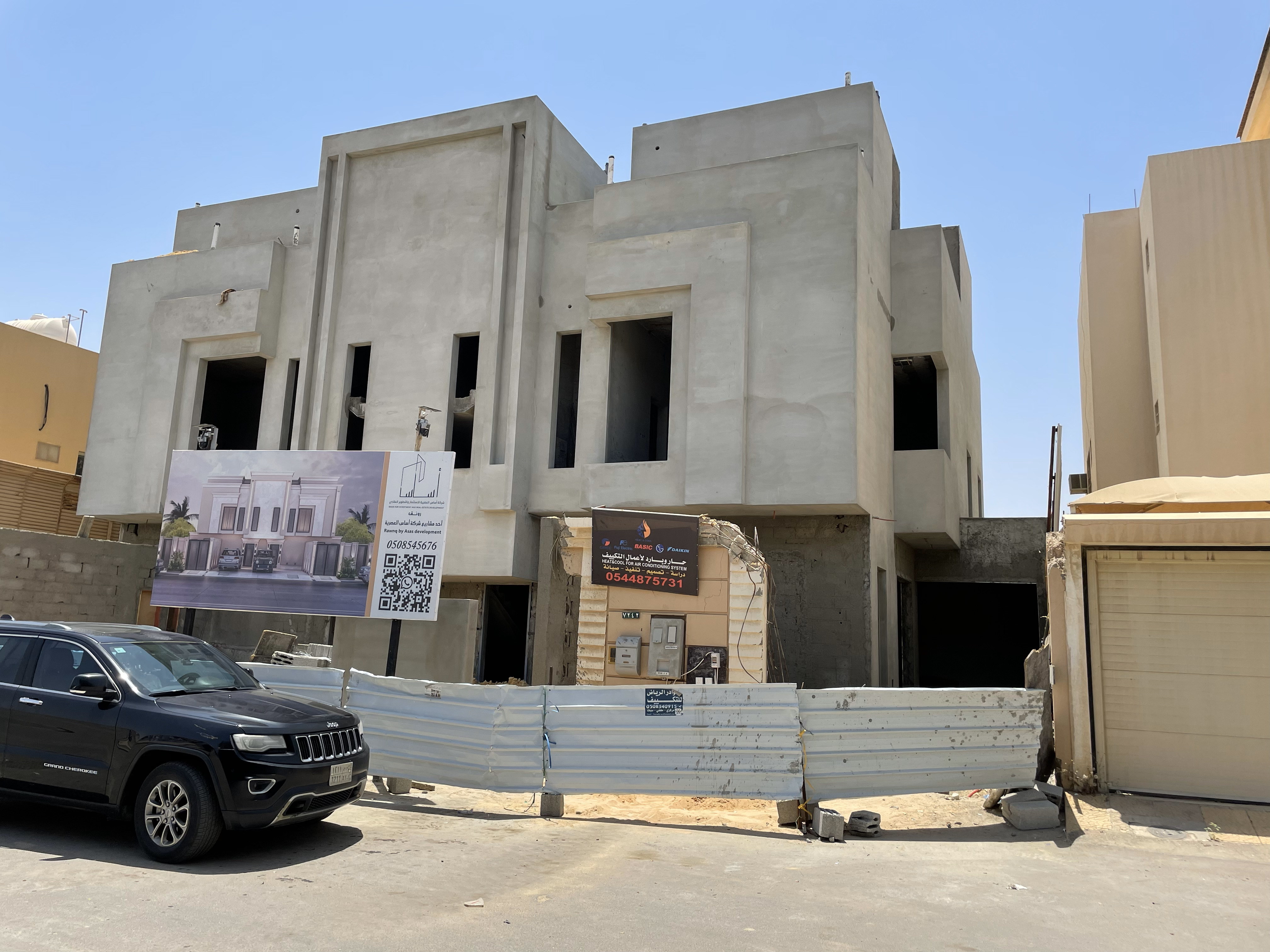تشطيب واجهة تاون هاوس على الطراز النيوكلاسيك شامل التصميم المجاني  في الرياض