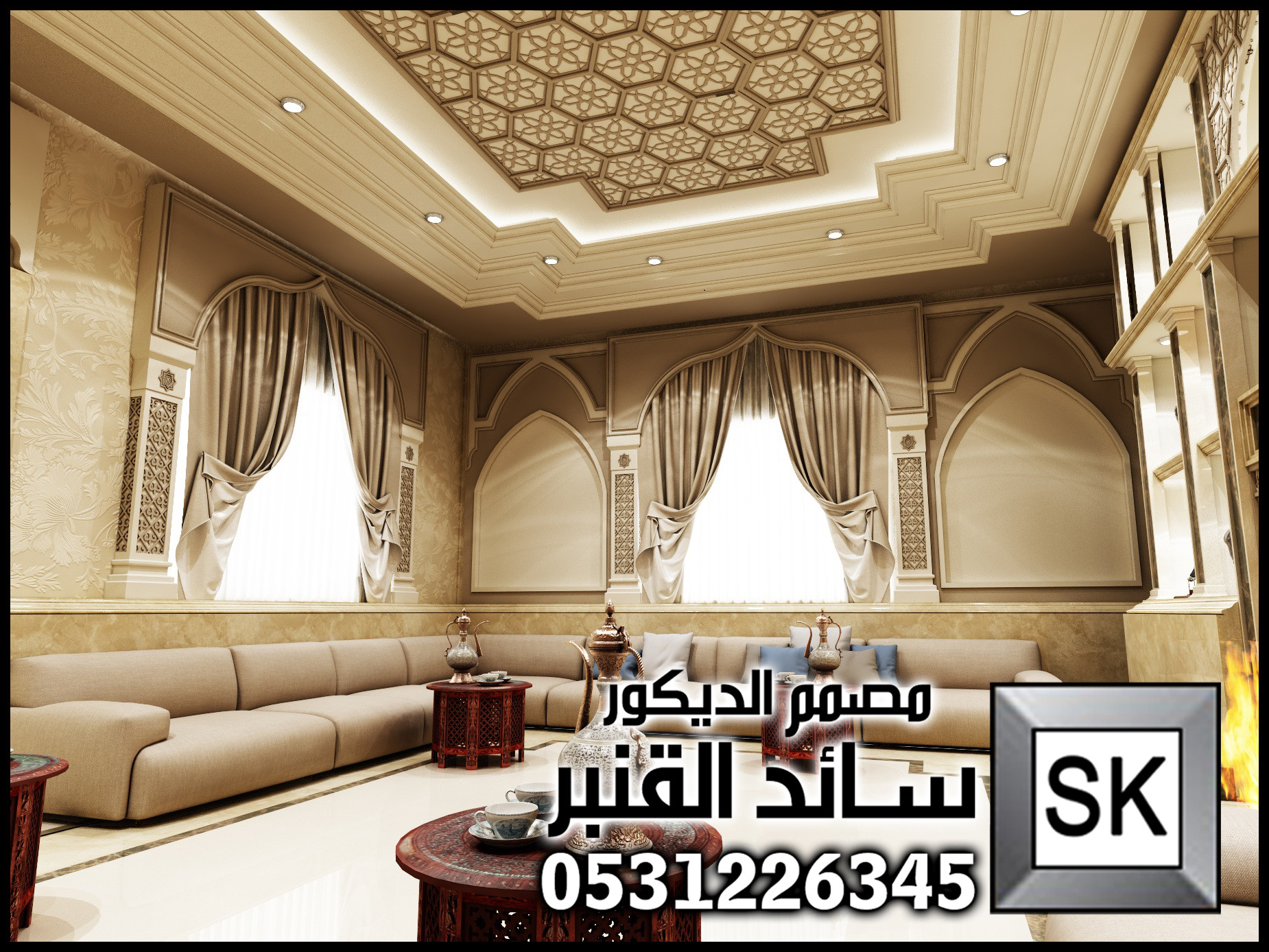 تصميم ملاحق خارجية تراثية في الرياض