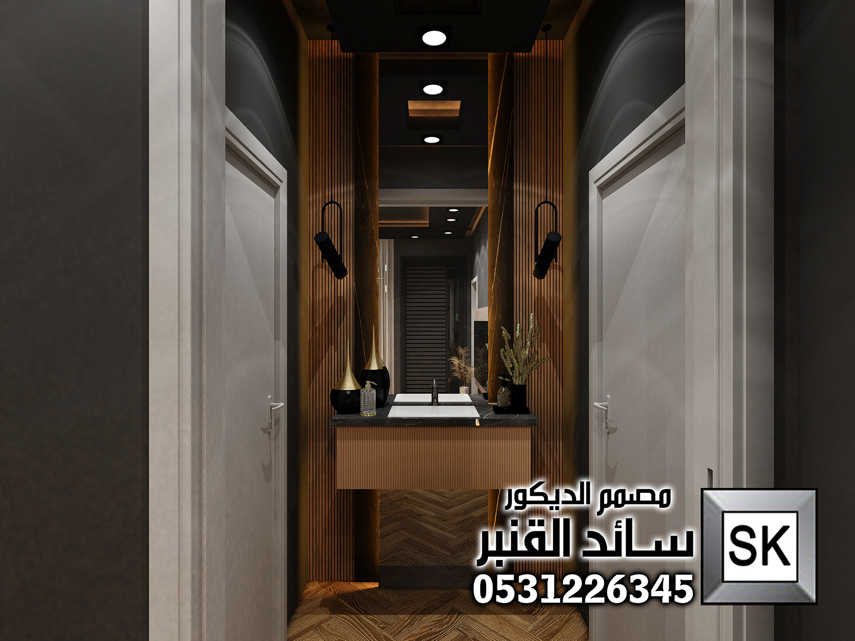 تصميم و تنفيذ جناح غرفة نوم رئيسية فخمة على الطراز الفرنسي في الرياض