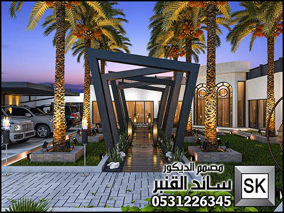 تصميم و تنفيذ لاندسكيب شاليهات و مزارع فخمة في السعودية