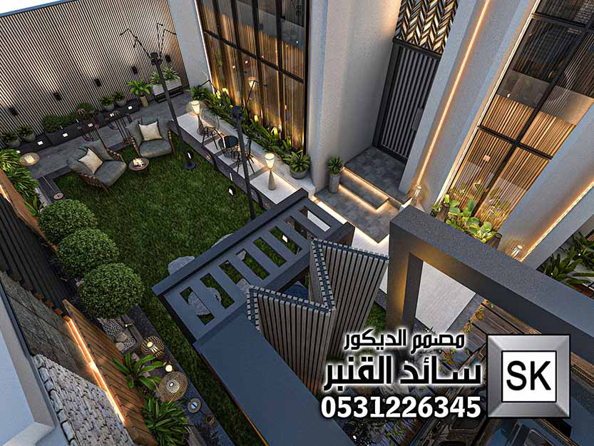 مصمم لاندسكيب مزلي محترف في الرياض