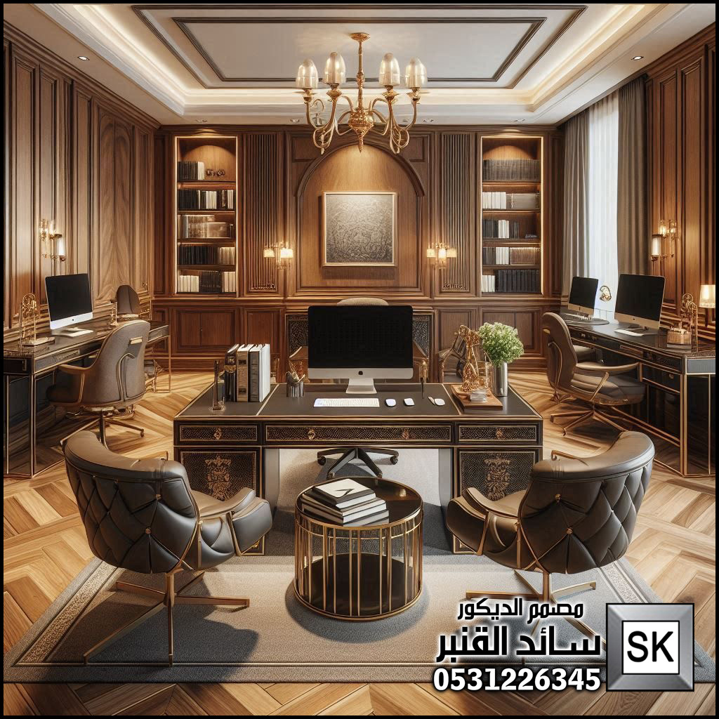تصميم و تشطيب مكاتب فخمة لرجال الأعمال و الشيوخ في السعودية