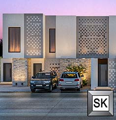 تصميم واجهة فيلا حسب كود وادي حنيفة في الرياض