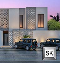 تصميم واجهة فيلا حسب كود وادي حنيفة في الرياض