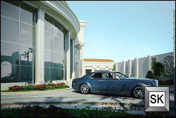 تصميم و تنفيذ واجهات قصور كلاسيك فخمة في الرياض