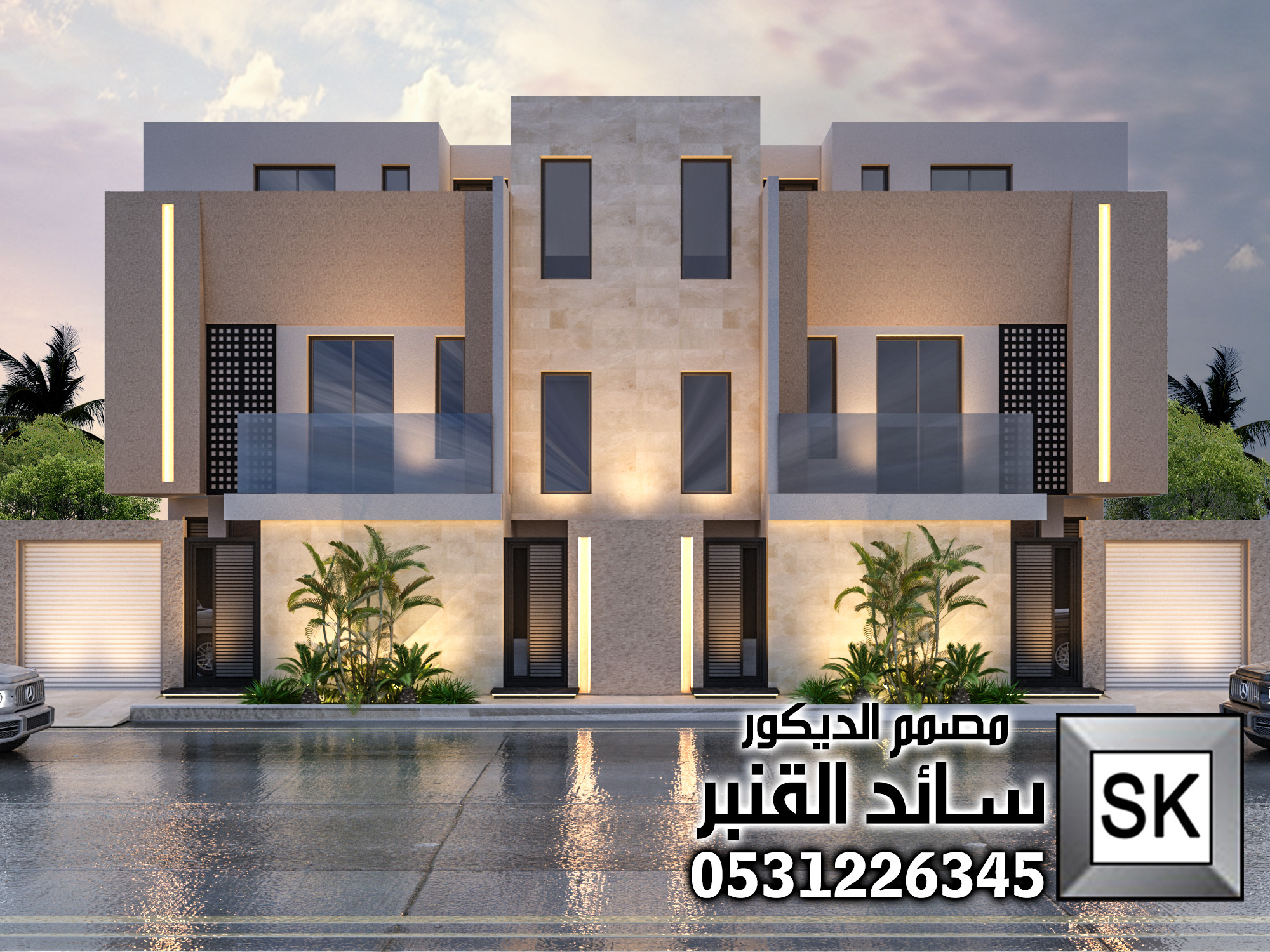 تصميم و تنفيذ دوبلكس فخمة في الرياض