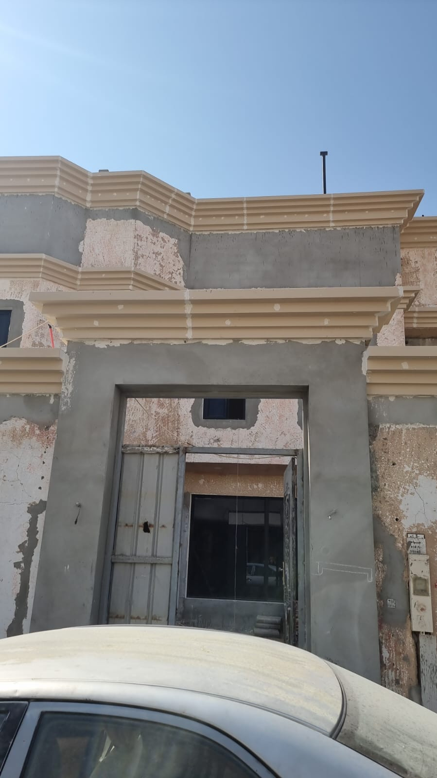 تصميم و ترميم واجهة فيلا نيوكلاسيك في الرياض