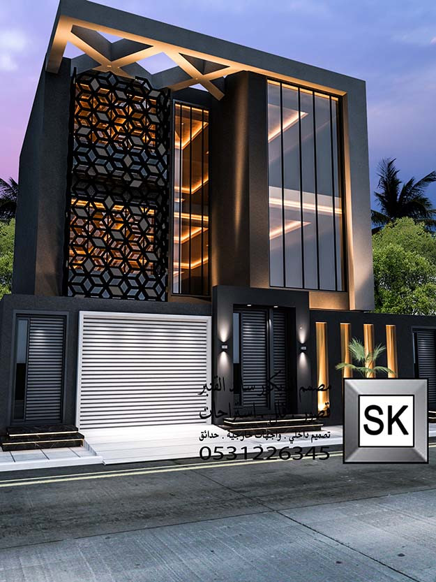 تصميم واجهة فيلاتك بإجمل الأفكار و أحدث المواد و أقل التكاليف في السعودية