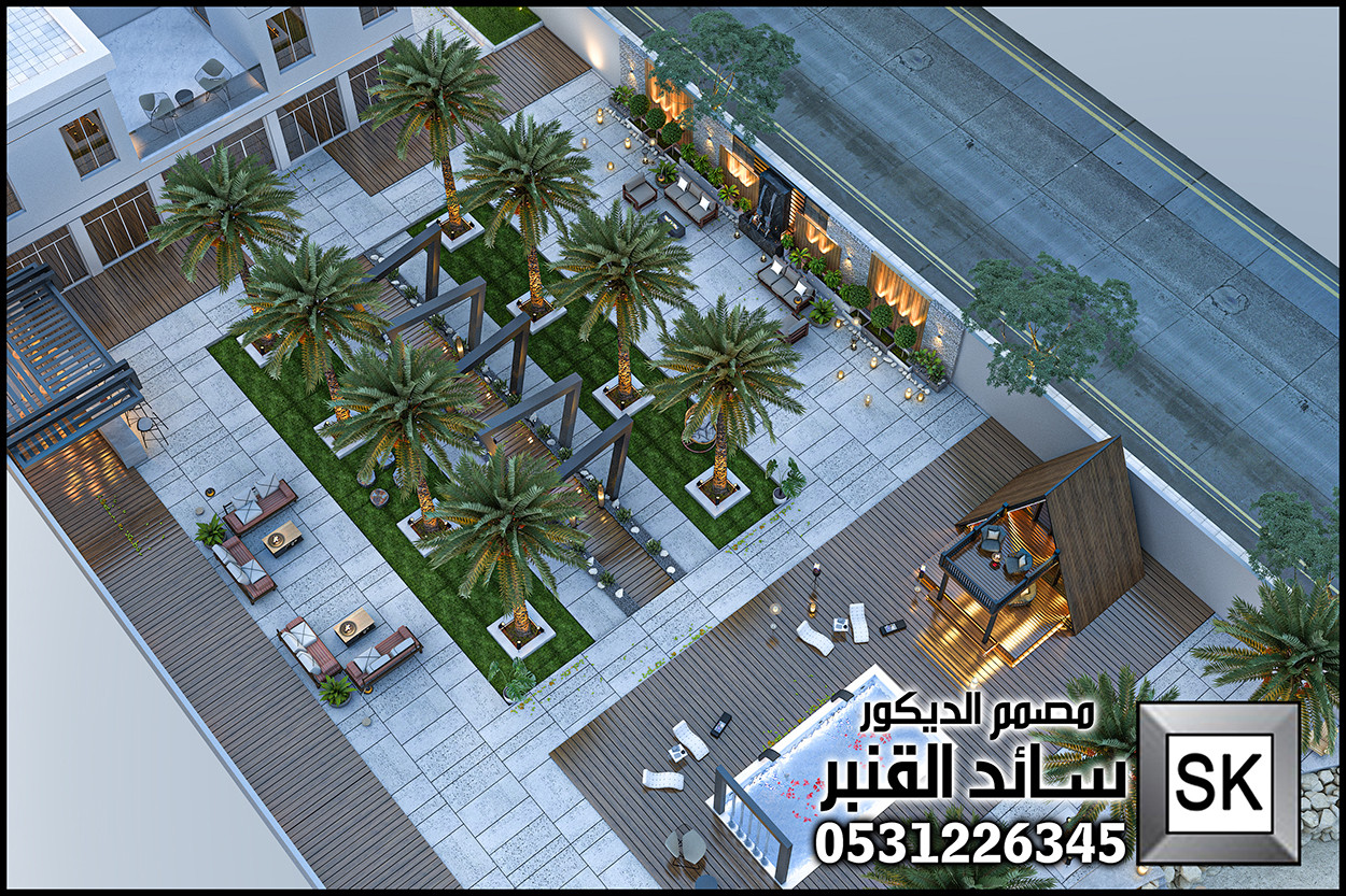 تصميم و تنفيذ منتجعات و مزارع فخمة في الخبر