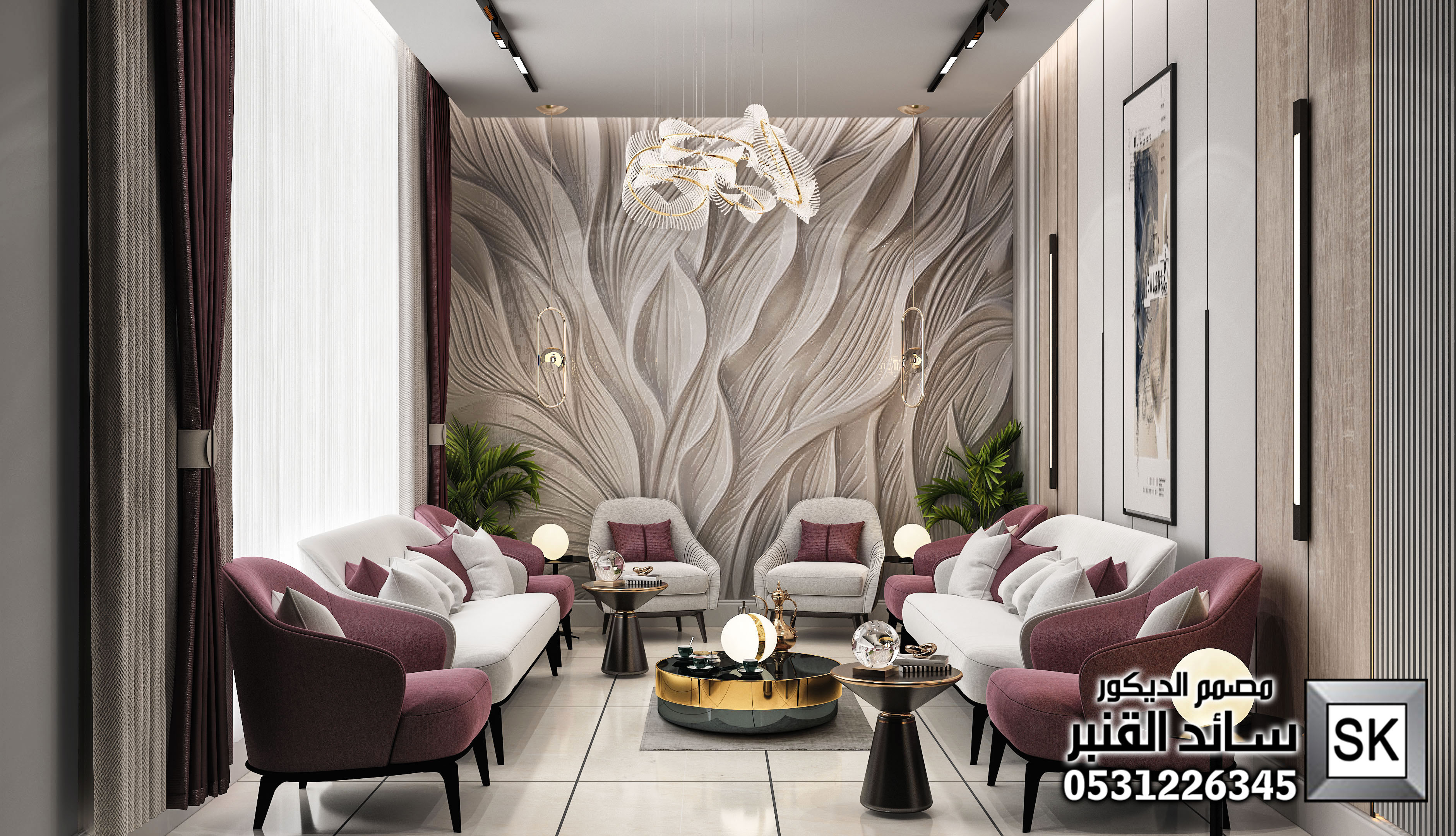 تشطيب ديكور صالات و مجالس شامل تصميم مجاني بأسعار و تكاليف أقل في الرياض