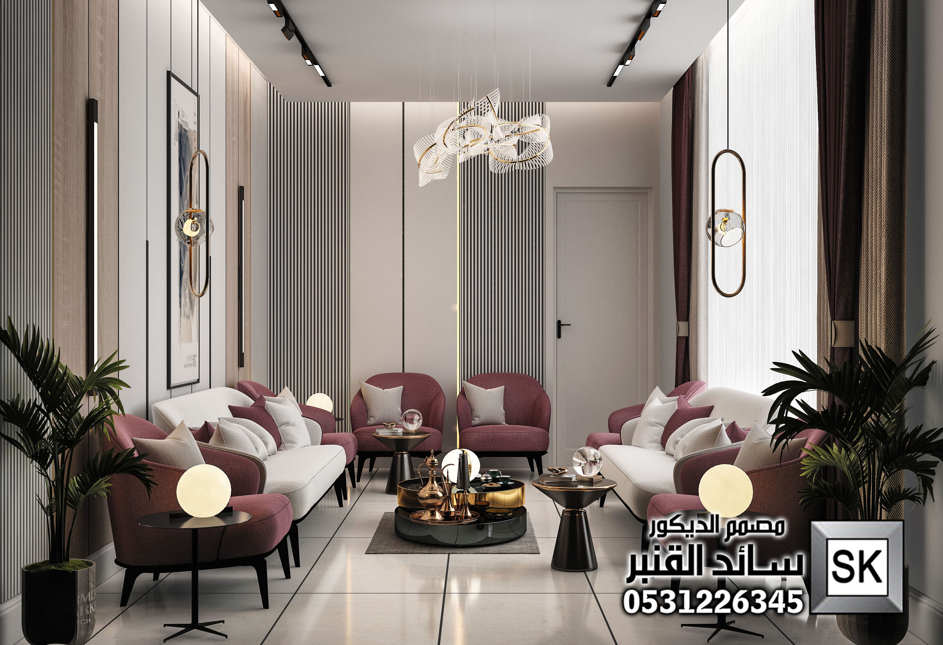 تشطيب ديكور صالات و مجالس شامل تصميم مجاني بأسعار و تكاليف أقل في الرياض