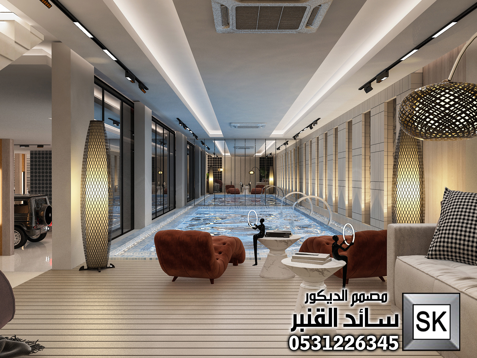 تصميم و تنفيذ ديكور داخلي فاخر في الرياض