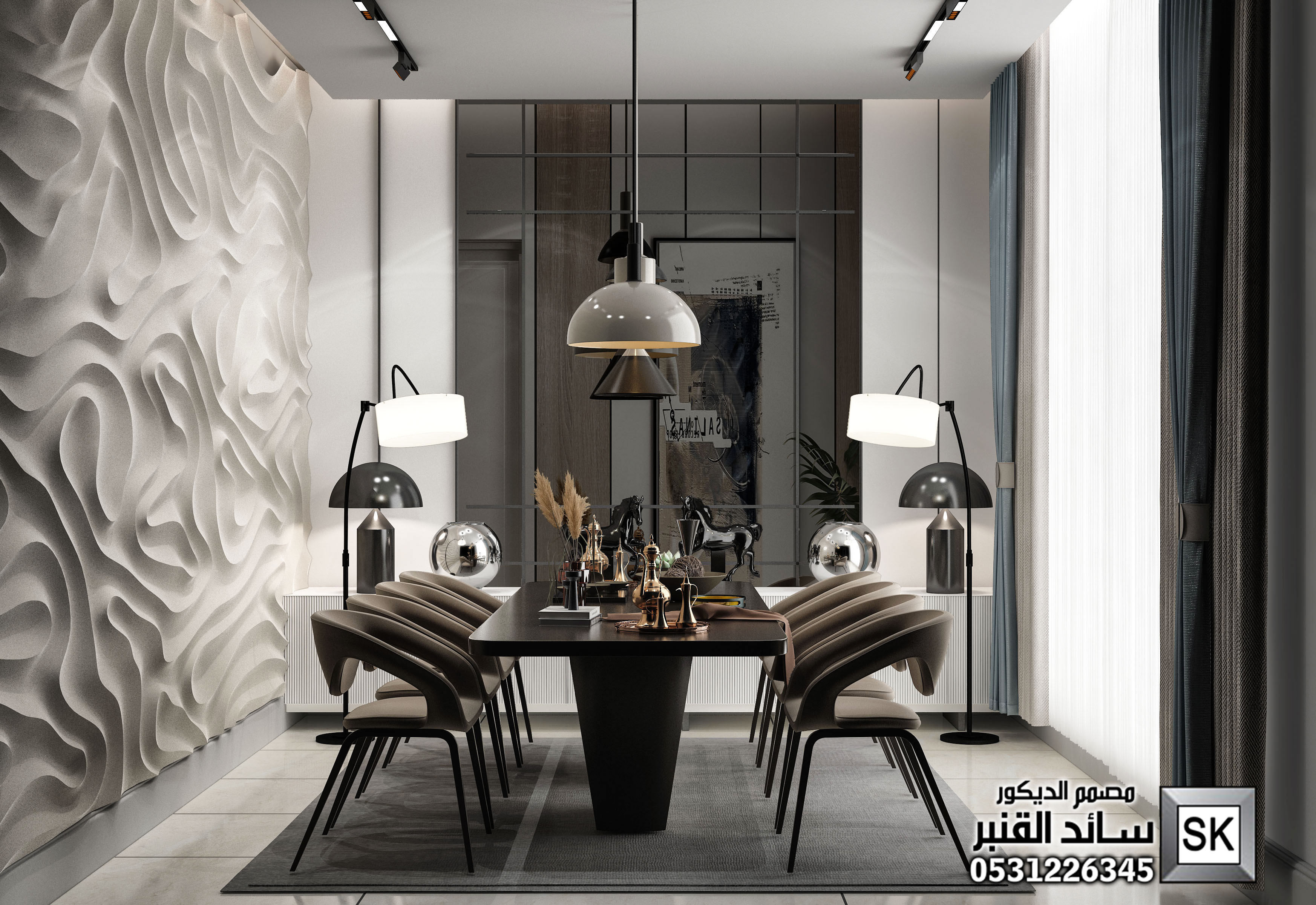 مكتب تصميم داخلي فاخر في الدمام