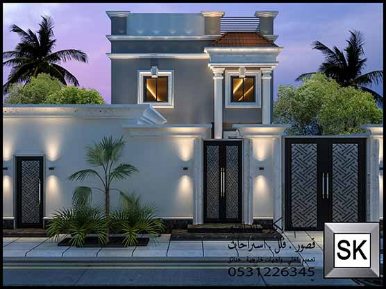 مؤسسة تصميم واجهة خارجية نيوكلاسيك في الرياض