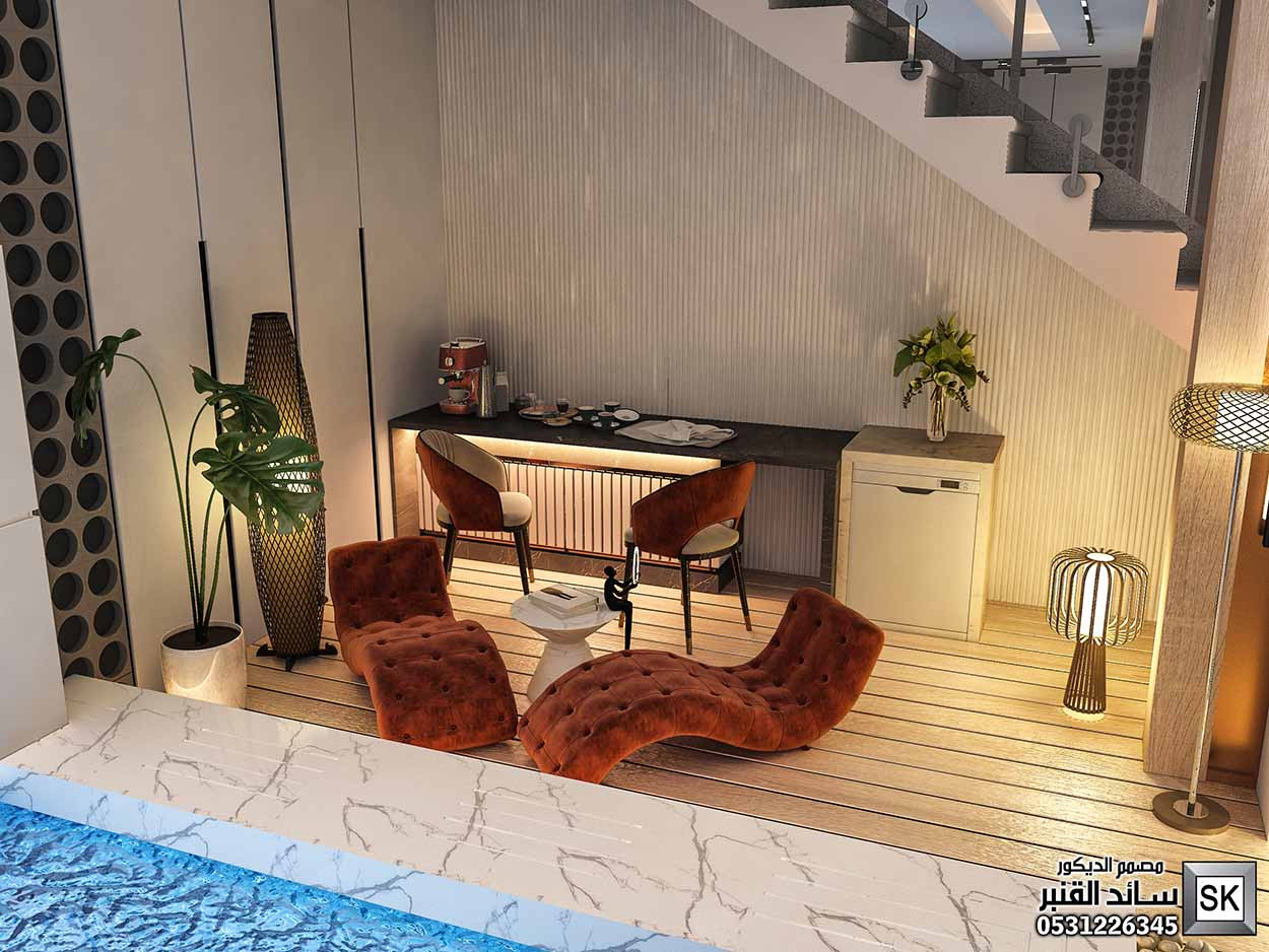 تصميم و تنفيذ قبو ترفيهي فاخر في القصيم