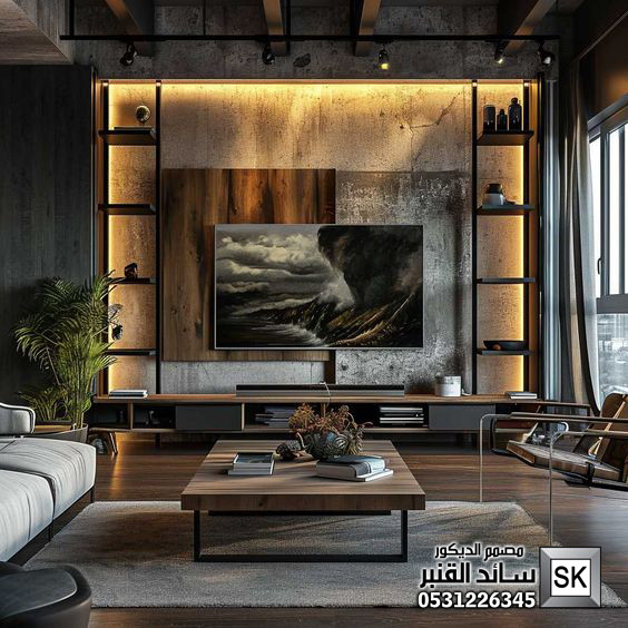 تصميم و تنفيذ جدران تلفاز مجالس و صالات و غرف نوم  فخمة في الرياض