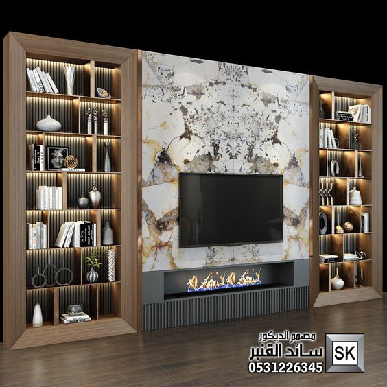 تصميم و تنفيذ جدران تلفاز فخمة في السعودية