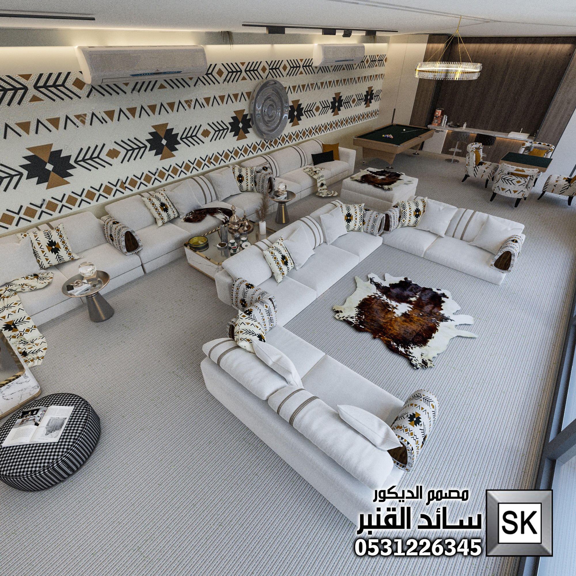 تصميم و تنفيذ لاندسكيب شاليهات و إستراحات فخمة في الرياض