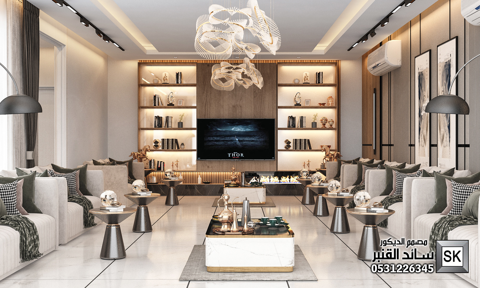 تصميم و تنفيذ لاندسكيب شاليهات و إستراحات فخمة في الرياض