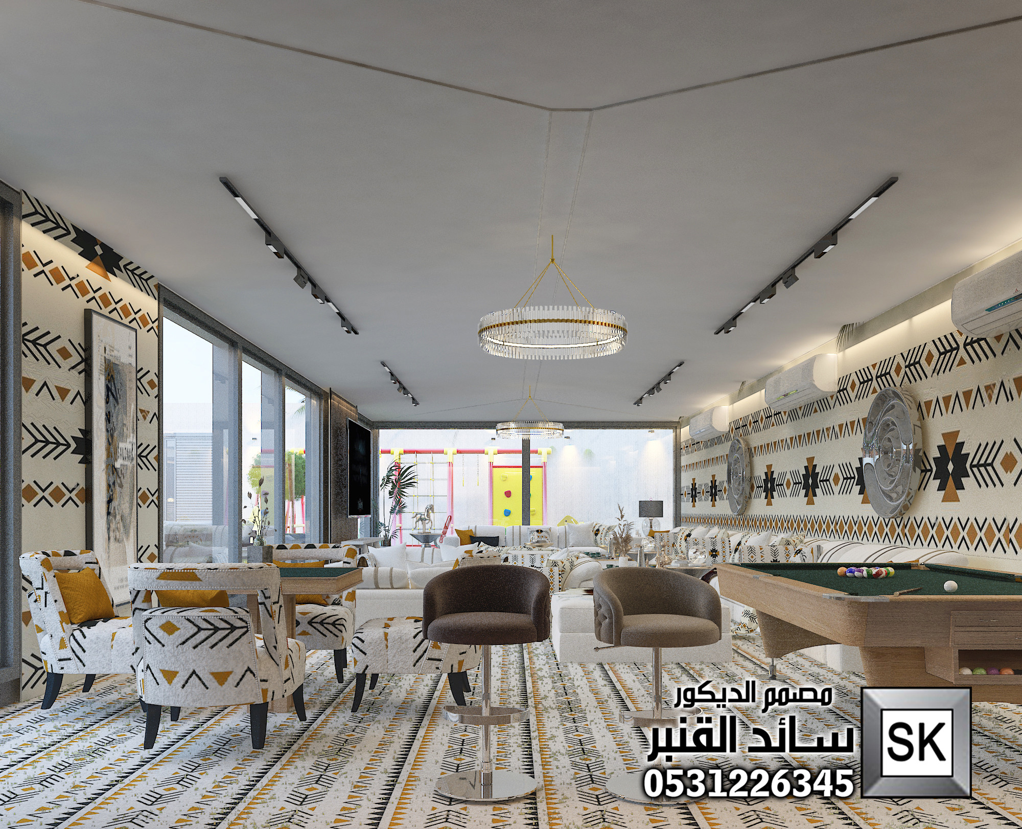 تصميم و تنفيذ شاليهات و مزارع و إستراحات في الرياض