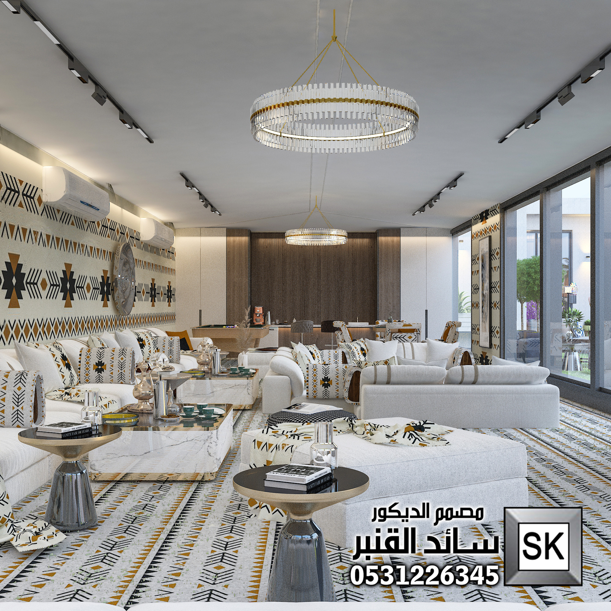تصميم و تنفيذ شاليهات و مزارع و إستراحات في الرياض