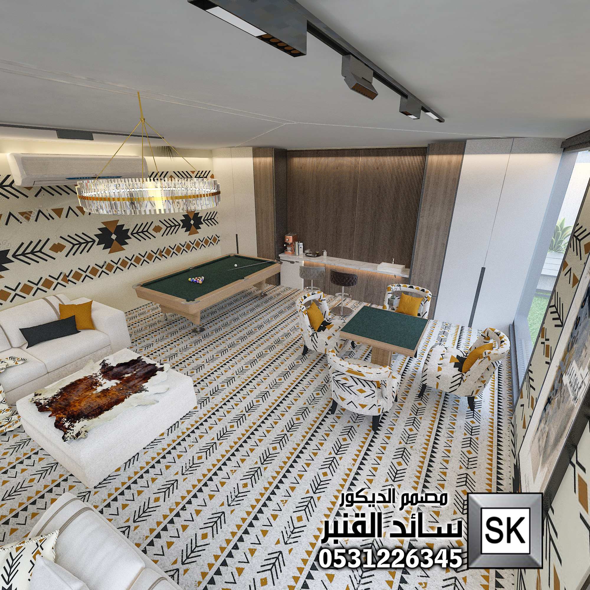 تصميم و تنفيذ شاليهات و مزارع في الرياض