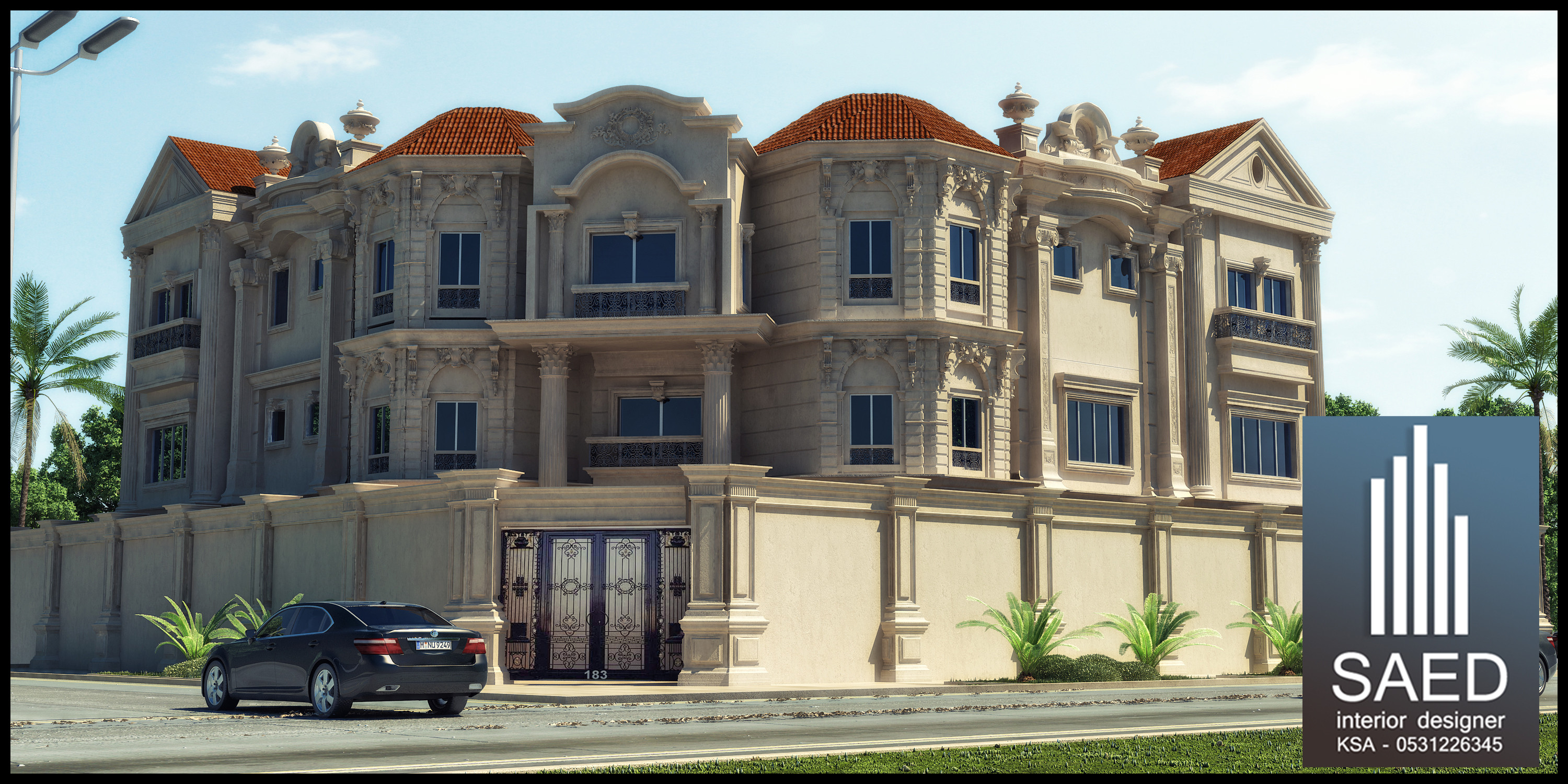 مصمم واجهات كلاسيك فخمة في الرياض