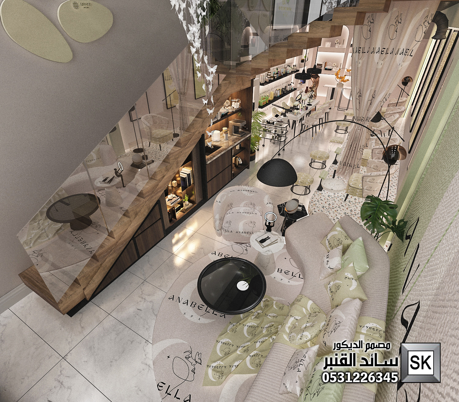 تصميم و تشطيب مشغل تزيين نسائي و سبا و حمام مغربي في الرياض