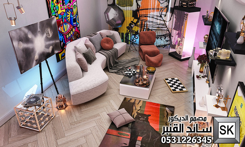 تصميم و تنفيذ صالة انتقائبة فخمة في الرياض