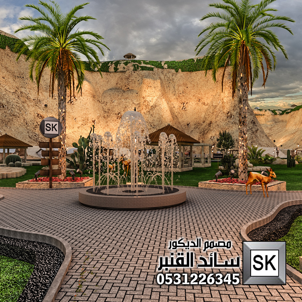 تصميم و تشطيب حدائق و لاندسكيب محميات و مخيمات و منتعجعات في السعودية