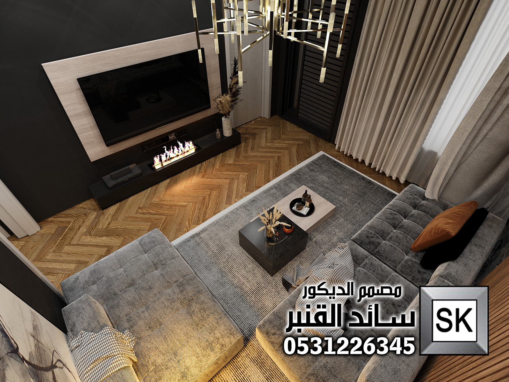 تشطيب ديكور داخلي شامل التصميم المجاني في الرياض