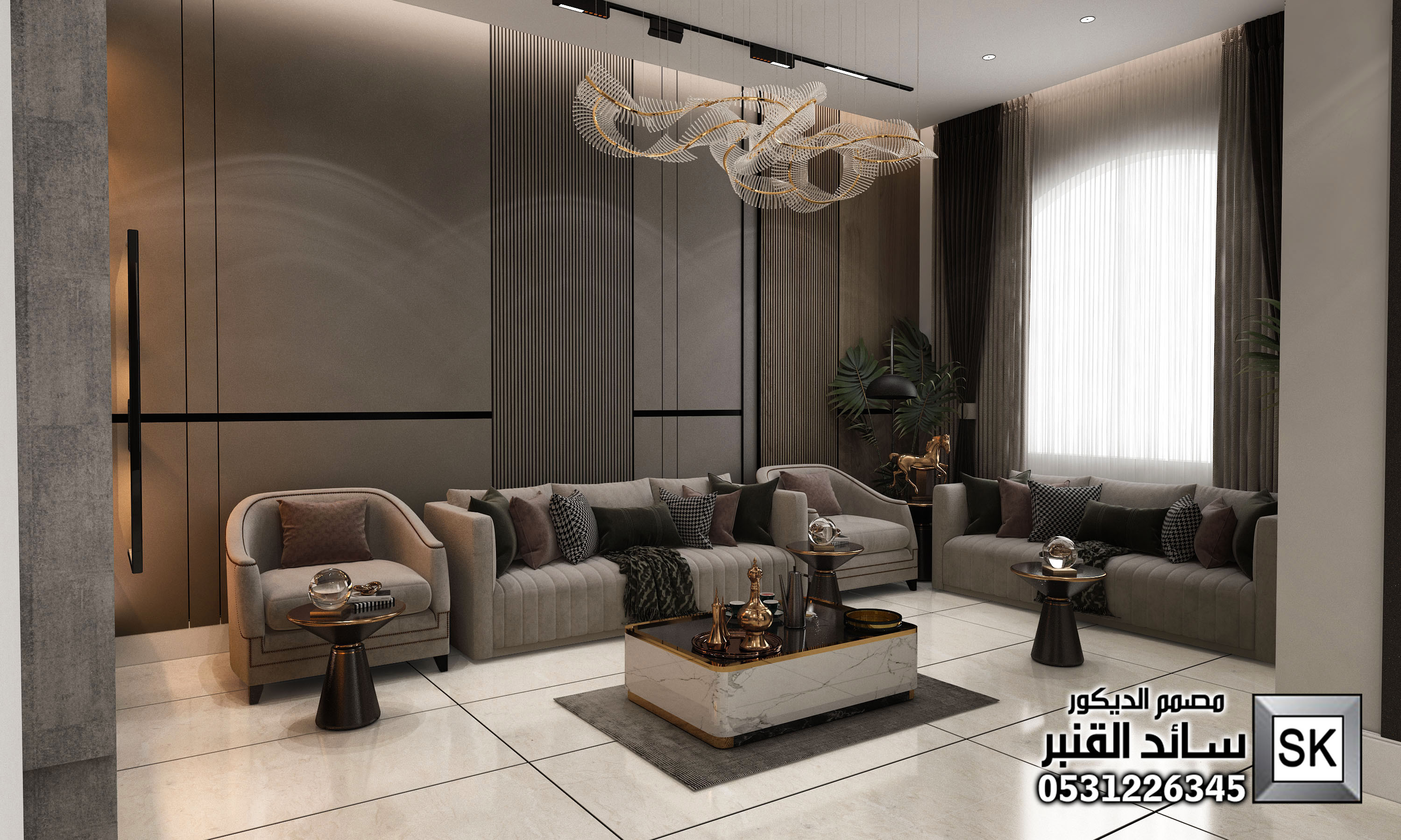 تصميم و تنفيذ أحدث ديكورات عام 2025 بلمسات سعودية