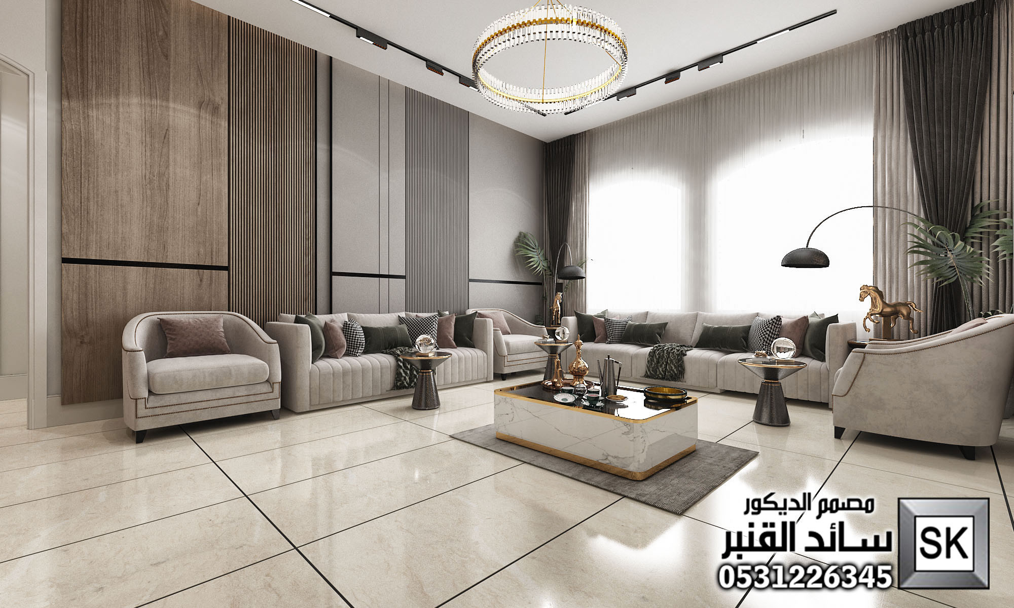 تصميم و تنفيذ ديكور داخلي مودرن بإسعار مذهلة في السعودية