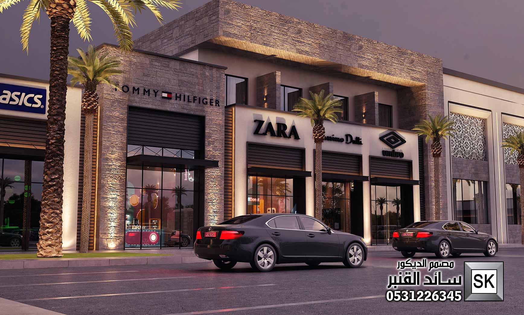 تشطيب و تصميم مجمعات تجارية و مولات و محلات تجارية في الرياض