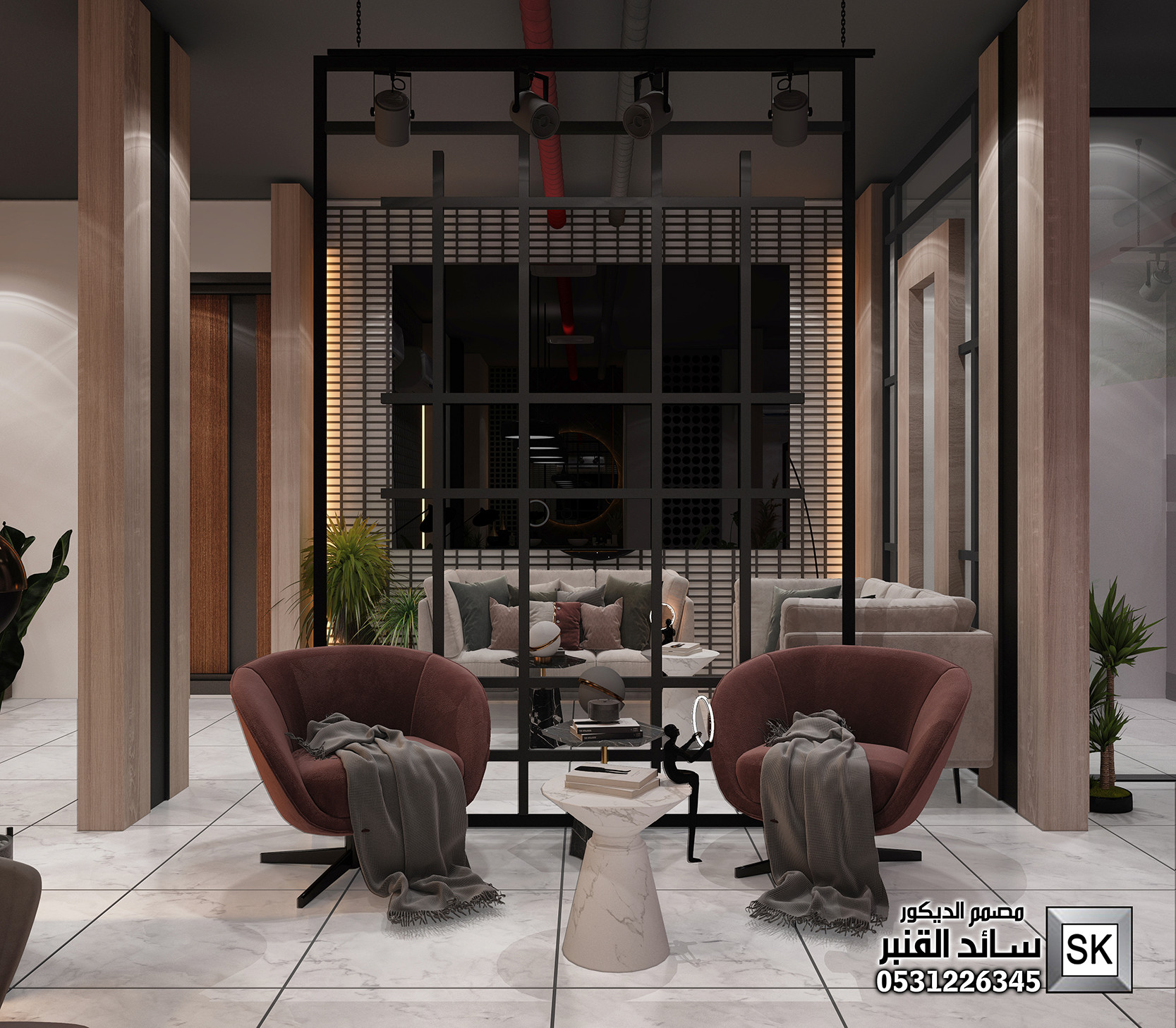 تصميم و ترميم صالون تجميل و سبا و حمام مغربي  فاخر في الرياض