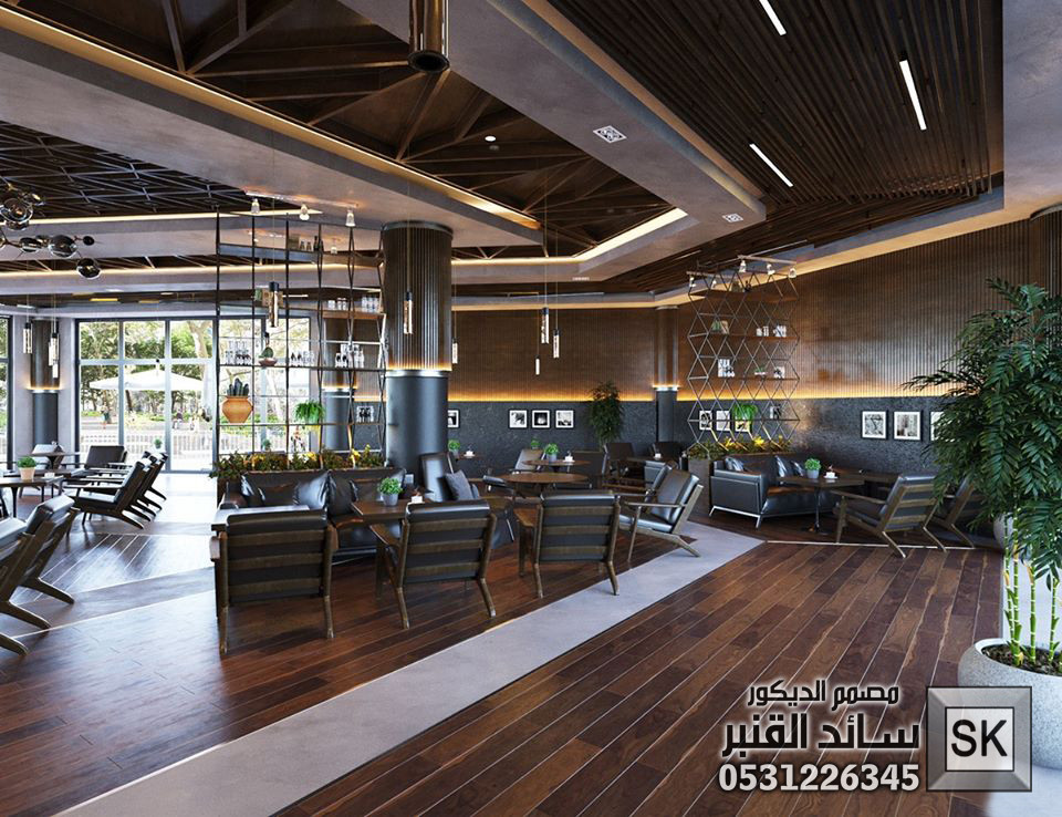 تصميم و تشطيب كوفي شوب و مطاعم فاخرة في الرياض
