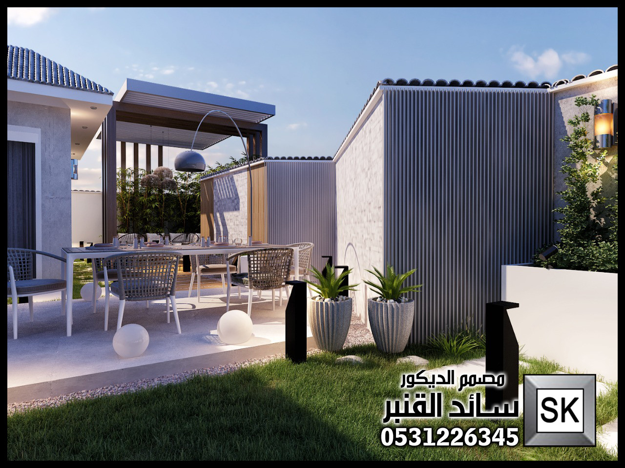 تنسيق حدائق في الرياض شامل التصاميم المجانية