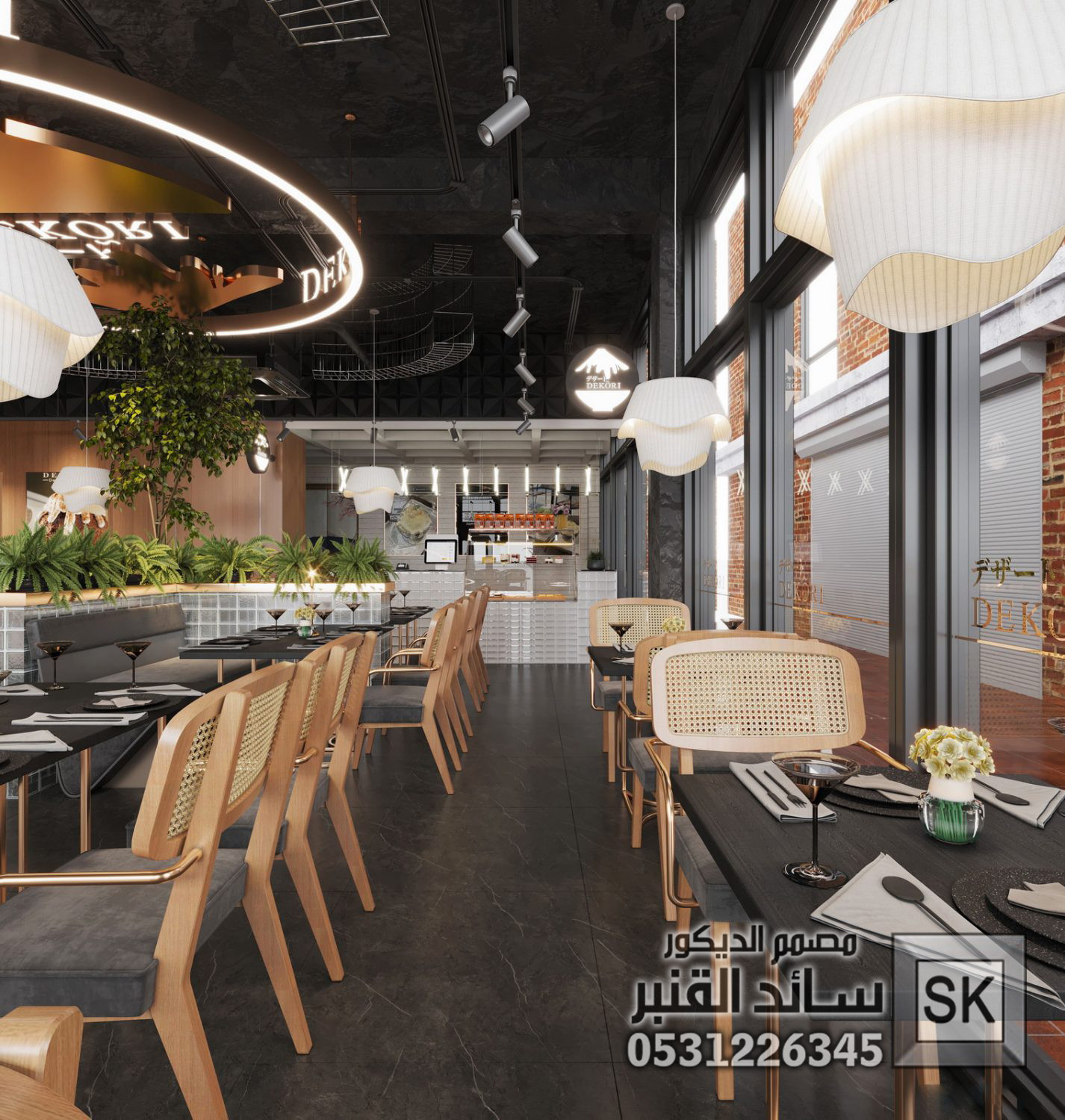 تصميم و تنفيذ كافيهات و مطاعم و محلات شاهي في السعودية