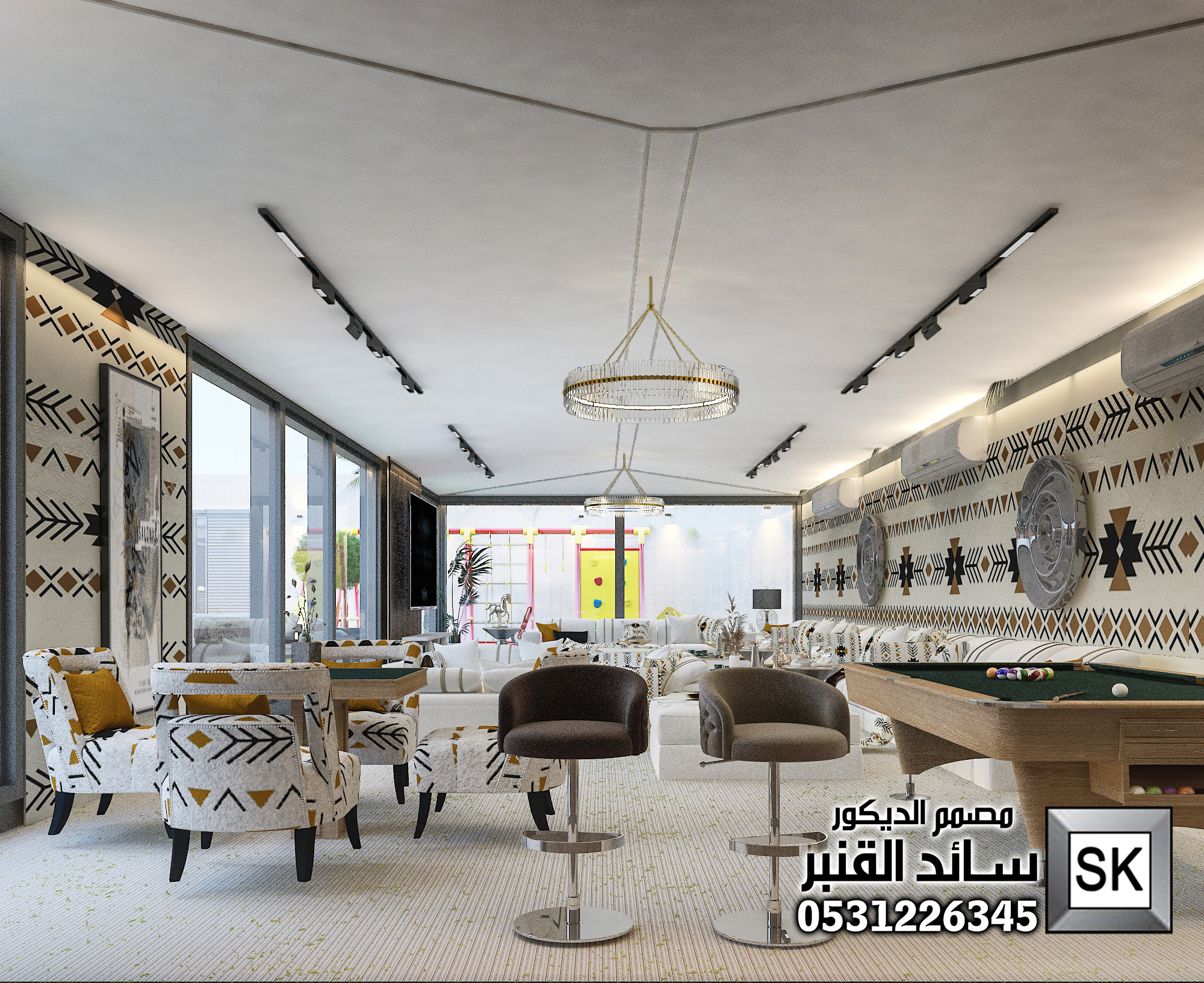 مصمم لاندسكيب استراحات و شاليهات في الرياض