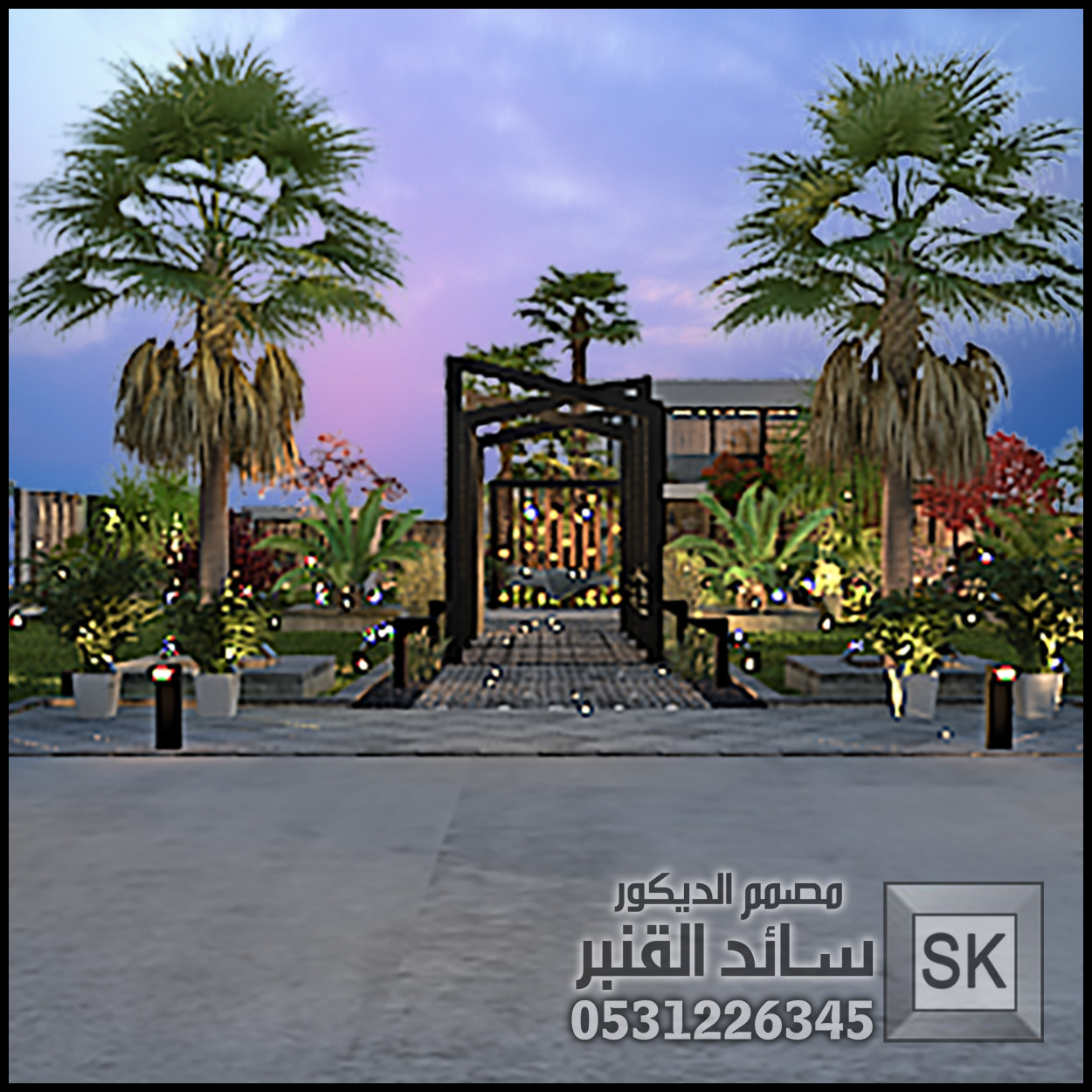 تصميم و تشطيب لاندسكيب مزارع و شاليهات في الرياض