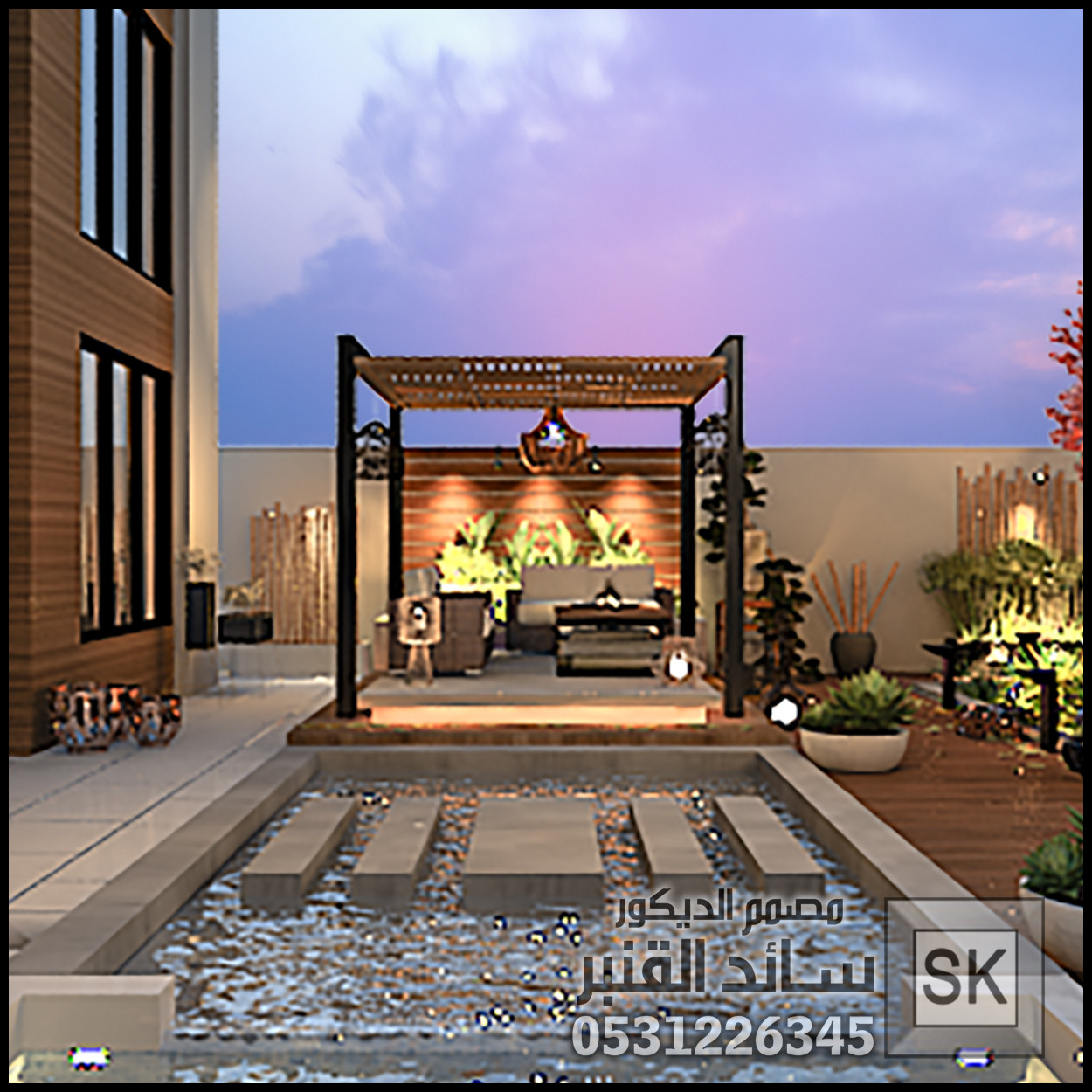 تصميم و تشطيب لاندسكيب مزارع و شاليهات في الرياض