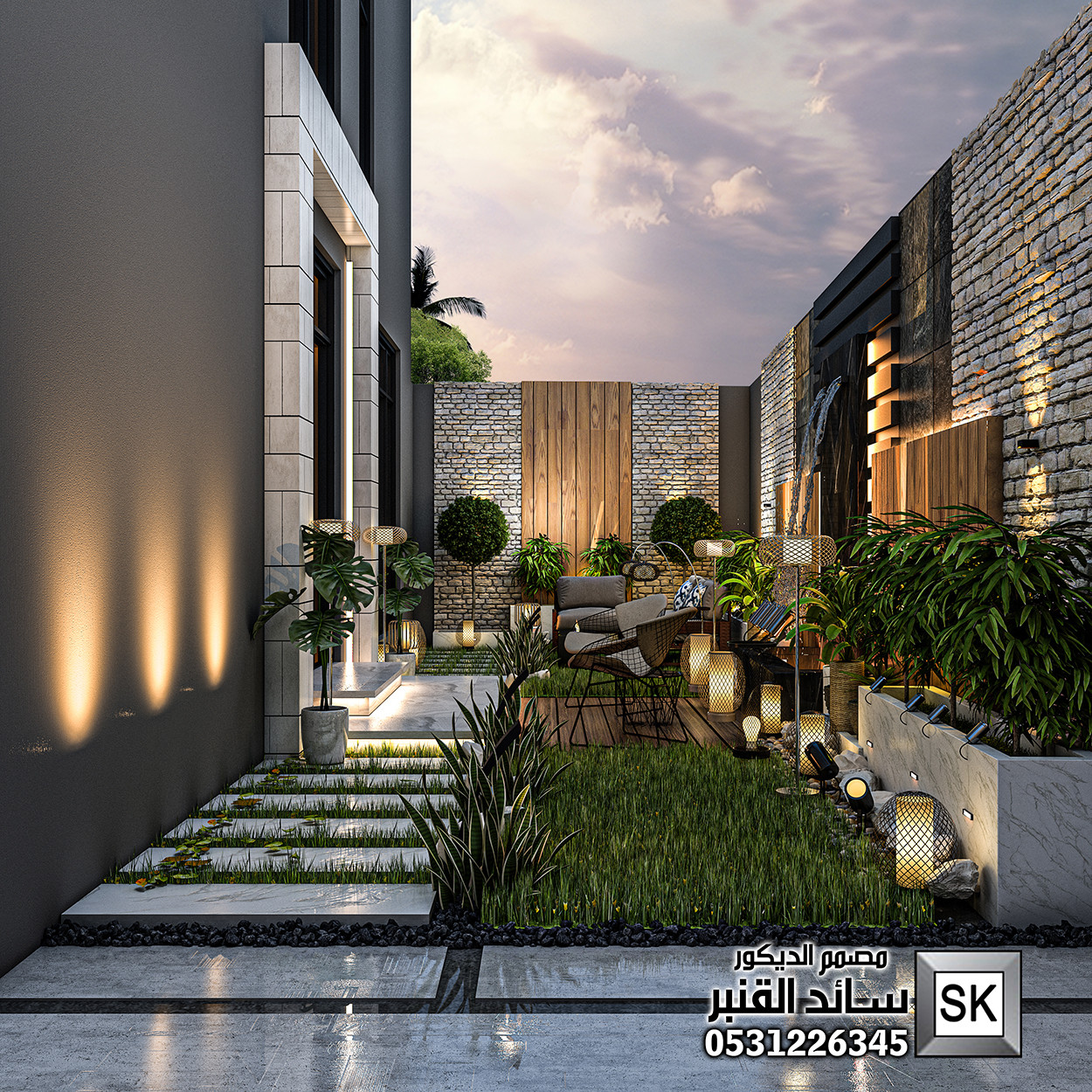 مصمم حدائق محترف في القصيم