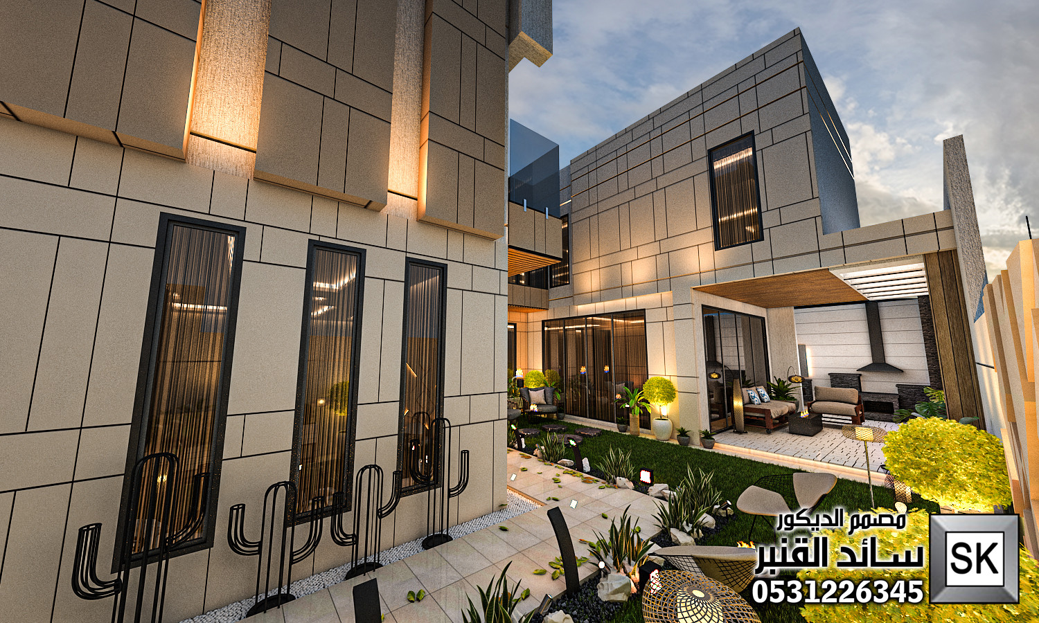 مصمم الحدائق المنزلية في الرياض سائد القنبر 0531226345