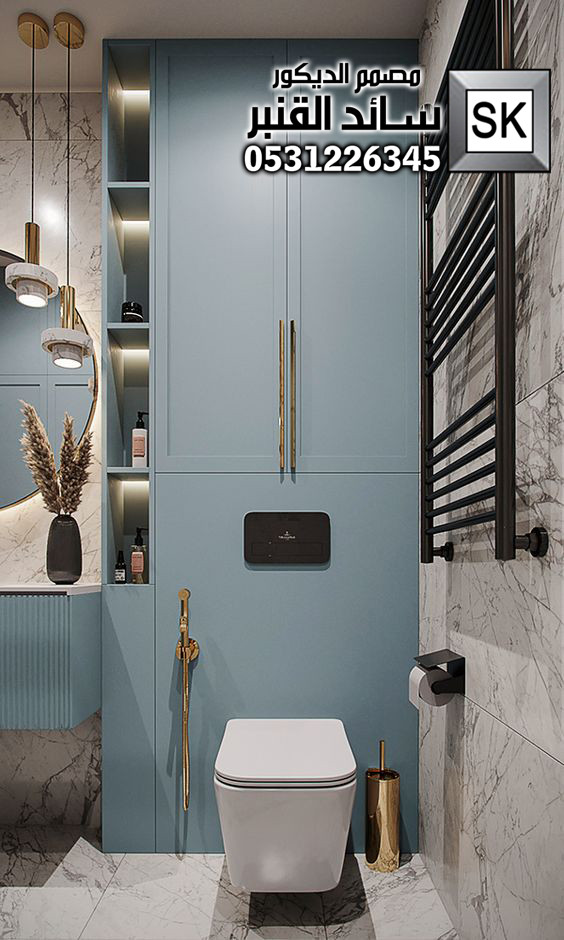 تصميم و تشطيب مغاسل و حمامات فخمة في الرياض