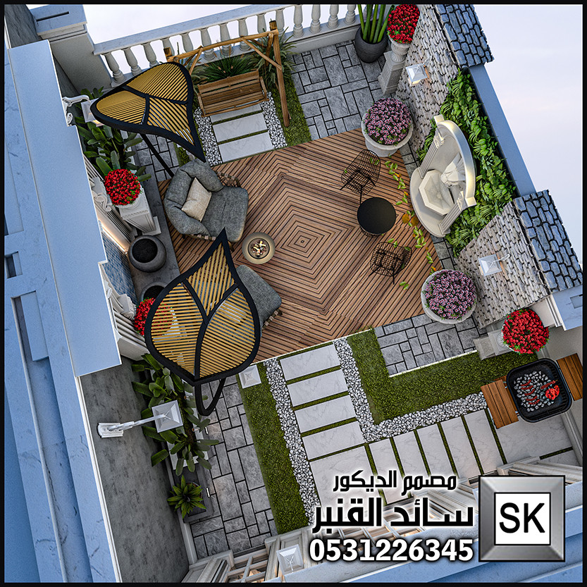 مصمم حدائق مبدع في الرياض 0531226345