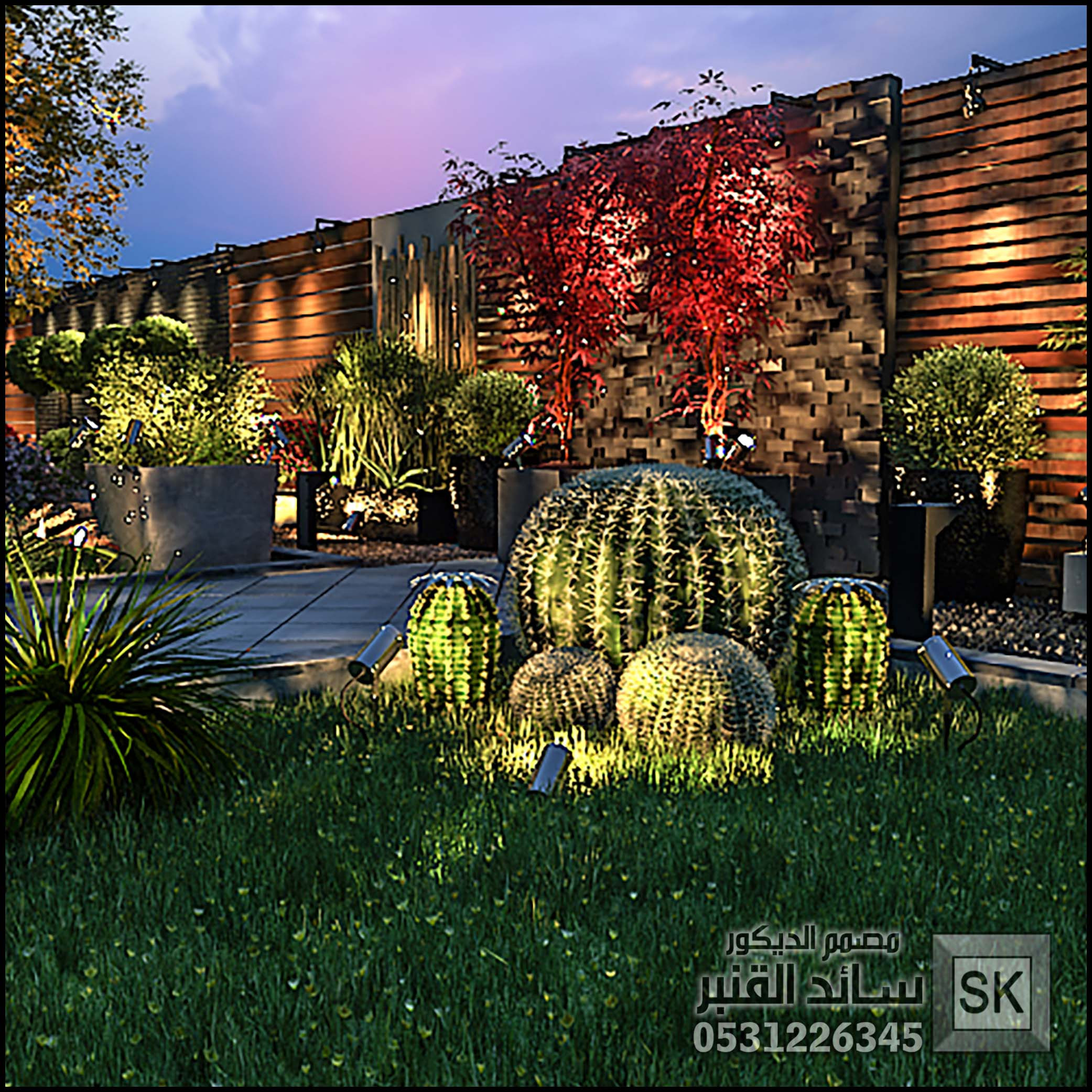 تصميم و تشطيب لاندسكيب مزارع و إستراحات في السعودية